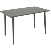 Degamo Gartentisch Esstisch DENVER 70x120cm, Metall grau
