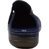 Rohde Damen Pantoffel Hausschuh Klettverschluss Softfilz Bari 6549, Größe:38 EU, Farbe:Blau