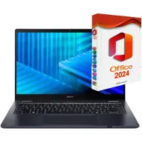 Acer Travelmate P4 Spin, Core Ultra 5, 8GB DDR5-RAM, 512GB SSD, Windows 11 Pro + MS Office 2024 Pro, (14"), Thunderbolt, Touchscreen, 2in1 Convertible