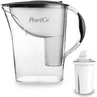 Pearlco 289005 Wasserfilter Anthrazit inkl. 1 Classic Filterkartusche – kompatibel mit Brita Classic