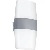Eglo 94119 RAVARINO LED Außen-Wandleuchte 4X2,5W Silber Weiss Warmweiss IP44