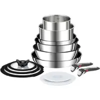 Tefal Ingenio Preference L97494, Gemischtes Set, Edelstahl, Edelstahl, Titan, Edelstahl, Thermo-Punkt