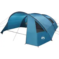 vidaXL Tunnelzelt für 6 Personen Blau und Grau 700 x 590 x 215 cm