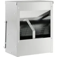 vidaXL Kaninchenfütterer Silber 20 x 12,5 x 25 cm Verzinkter Stahl