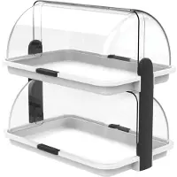Biesse Buffet Vitrine doppelt mittel , plastik, weiß, 38x26x35.6