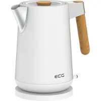Ecg RK 1768 Strix Timber White | Wasserkocher | 1,7 Liter | 2200 W | Weiß |