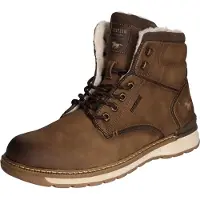 Mustang Herren Stiefelette Winterboot sportlich Schnürung Warmfutter 4141-604, Größe:44 EU, Farbe:Braun