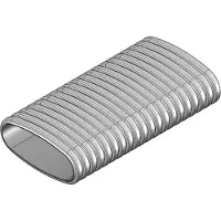 Helios FRS-R 51 Flexibles Lüftungsrohr Oval 51x114, 20m