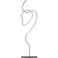 Star Trading LED Stehleuchte Silhouette "Face" 88cm 5,6W Warmweiß inkl. Trafo
