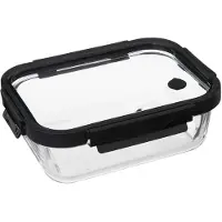 5 Five Glasbehälter 1300 ml Five - Transparent - Mit Deckel | Sp\u00fclmaschentauglich | Mikrowellengeeignet | Luftdicht | Gefrierschrankgeeignet | BPA-frei | Wasserdicht