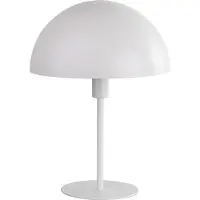 Nowa Tischleuchte Metall weiß, Wippschalter am Kabel, ø: 250mm, H: 350mm, exkl. 1x E27 40W 230V