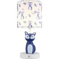Globo Lighting Tischleuchte FOXY DH 15x33.50 cm blau Tischlampe