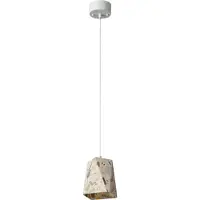Osram Decor Gleam Pendelleuchte Box E27 Weiß, Terrazzo, Metall, hochwertige Optik, für Esszimmer und Wohnzimmer