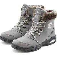 LASCANA Winterstiefelette Winterboots, Outdoorstiefelette, Stiefel, Stiefelette, Schneestiefel anthrazit Größe 38