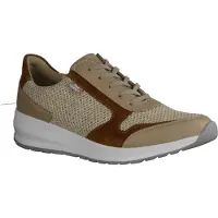 Finn Comfort Mori Damen Halbschuhe, Stretch/Leder, Beige, Bequemschuhe - Marken , Beige, leder/textil (porto/stretchoffida/velour)