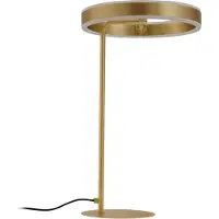 LUCANDE LED Tischlampe Yekta , dimmbar, messing / gold, für Wohn- / Esszimmer, Metall, Design, LED Tischlampe