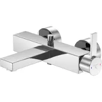 Steinberg Serie 120 Wannenarmatur, Aufputz, Ausladung 210 mm, zwei Verbraucher, 1201100