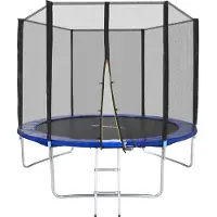 TecTake Trampolin Garfunky Ø 305 cm, GS mit Sicherheitsnetz