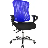 Topstar Bürostuhl Sitness 90, SITNESSHP BC08 Stoff blau, Gestell chrom