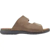 Rieker Herren Echtleder Pantolette braun, Herren:43 EU