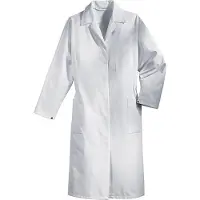 Uvex 8151005, Weiß, Reverskragen, Kleidungsknopf, Baumwolle, Polyester, 65% Polyester, 35% Baumwolle