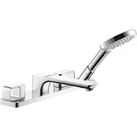 Hansgrohe Fertigmontageset Axor Urquiola 4-L-Fliese-Ar, Ausl. 198mm, brush. r gol