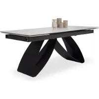 Harper Esstisch SETANA LBH 180x90x78 cm weiß Esszimmertisch