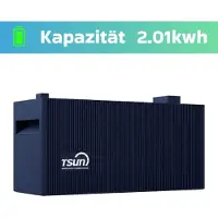 SUNNIVA TSUN SOLARCAN Erweiterungsspeicher TSOL-DB2000Lite 2.01 kWh DC Solarspeicher LiFePO4, IP65, 2400W PV Eingang, DC-gekuppelte Batterie Solarakku