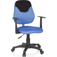 Hjh OFFICE KIDDY STYLE - Kinderdrehstuhl Blau / Schwarz