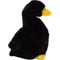 Leantoys Czarna Pluszowa G?? Maskotka Przytulanka Pluszak Kaczka 30cm