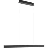 LUCANDE LED-Hängeleuchte Philine, Länge 121 cm schwarz Eisen