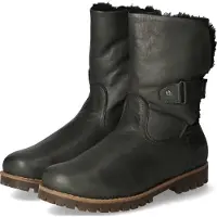 Andrea conti Winterstiefeletten Damen Glattleder Grau Größe: 38
