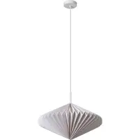 Osram Decor Paper Lantern Diamond Pendelleuchte E27 Weiß 450mm, faltbare Papierlampe, für warmes Licht