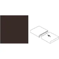 GetaLit Pilzprofil 60 cm, 12 x 40 mm, brüniert