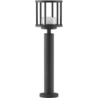 LUCANDE Wegelampe Berenike, 60 cm, dunkelgrau, Metall, GX53