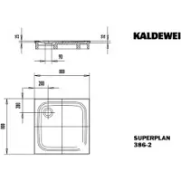 Kaldewei 447548042664 DW SUPERPLAN mit Wannenträger