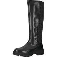 Geox Stiefel IRIDEA, Glattleder, Schwarz, Damen