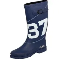 Saliha Damen Regenstiefel Simone dk.blau/weiß Gr. 36