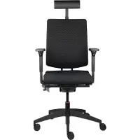 Sedus Black Dot Air Bürodrehstuhl, BD-125, 3D-Strickpolster, hohe Rückenlehne, Fix & Fertig Edition, Schnellieferprogramm (Basis, Schwarz)