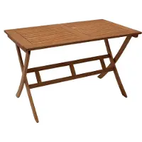 Degamo Gartentisch Klapptisch Esstisch Holztisch BONITA 120x70cm rechteckig, Eukalyptus Holz geölt