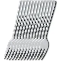Esmeyer 12er Pack Kuchengabeln STOCKHOLM aus Edelstahl 18/10,poliert. Materialstärke 2.0mm, 204-049