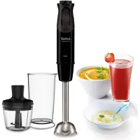 Tefal Optichef Hand Blender, Powelix Blades Technology, 10 speeds, Pürierstab, 0,8 l, Pulsfunktion, 800 W, Schwarz, Grau