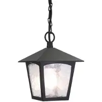 Elstead Lighting Elstead York Außen-Hängeleuchte E27 29cm Schwarz IP43
