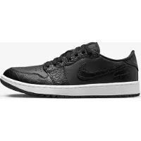 Nike Air Jordan 1 Low Golfschuh "Black Croc", Schwarz, Größe: 36,5