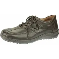 Waldlaufer Halbschuh Herwig 478002-174-034, Glattleder, Dunkelbraun, Weite H, Fußbett zum Wechseln 42 1/2