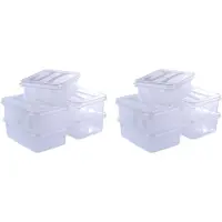 Logiplast GmbH 10 Stück - Aufbewahrungsbox - 232 x 168 x 76 mm 2,1 L Volumen