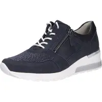 Waldlaufer Damen Schnürschuhe, blau(marinemarinenotte (217)), Gr. 5