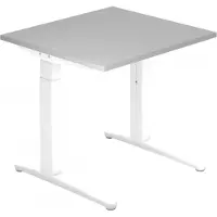 Hjh OFFICE PRO XTRA XB 8 WW - Grau 80 x 80 höhenverstellbar