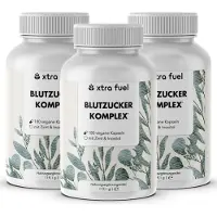 XTRA FUEL Blutzucker Komplex - Nährstoffmix mit Ceylon-Zimt, Inositol & Olivenblatt 357 g Kapseln