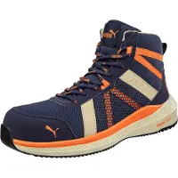 Puma Sicherheitsstiefel Rival blue/orange mid S1PS nach EN ISO 20345:2022 S1PS ESD FO HRO SR mehrfarbig Größe 47